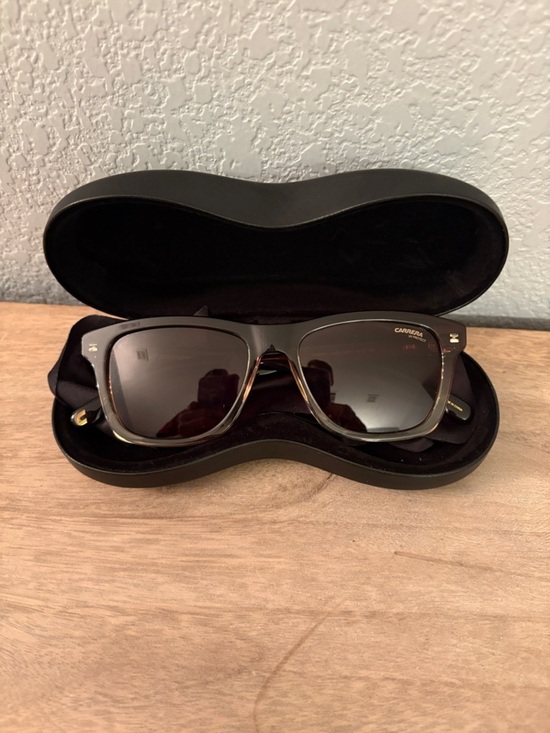 Carrera Square Sunglasses in Black with Brown Tortoise Accents main image 6
